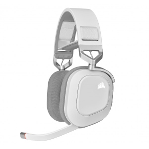 Гарнітура бездротова ігрова Corsair HS80 RGB Wireless Headset, White (CA-9011236-EU)