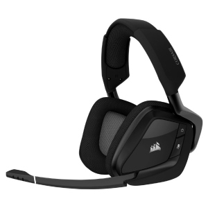 Гарнітура бездротова ігрова Corsair VOID RGB ELITE Wireless Headset, Carbon (CA-9011201-EU)