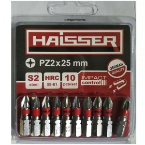 порівняти ціни на Біта для викрутки Haisser PZ2х25 мм 10шт. (2712702)