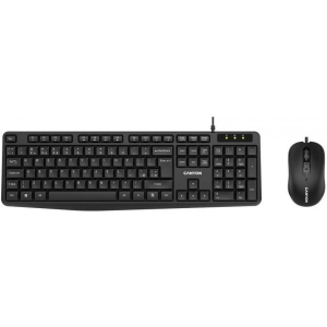 Клавіатура+миша Canyon SET-1 Water resistant ENG/UKR Black (CNE-CSET1) в Україні