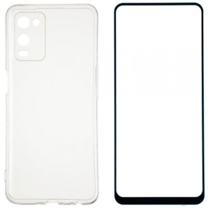 Чохол для смартфону XOKO Ultra Thin Air + Захисне скло Full Cover Ultra-Thin 0.25мм for Oppo A54 Black (XK-CS-ULT-OP-A54)
