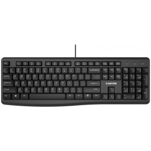 Клавіатура дротова Canyon KB-50 Slim ENG/UKR Black (CNE-CKEY5) фірмовий сайт