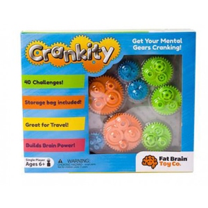 Головоломка з пластика Fat Brain Toys Crankity Різнокольорові шестерні (FA140-1)