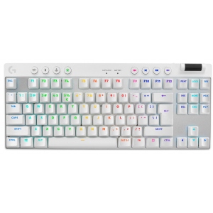Клавіатура бездротова ігрова Logitech G Pro X TKL LightSpeed White (920-012148)
