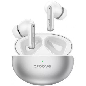 Навушники вкладиші бездротові TWS Proove Thunder Buds TWS with ANC Silver (483990012)