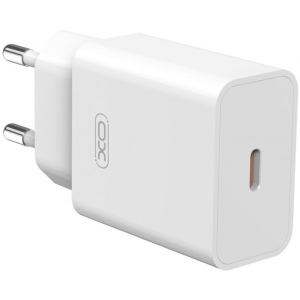Мережевий зарядний пристрій XO L126 - 20W PD Single port USB-C (L126_White)