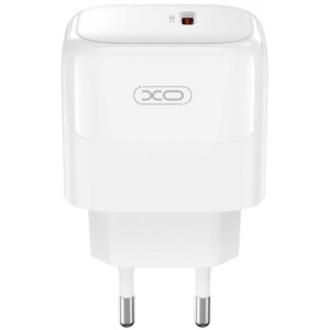 Мережевий зарядний пристрій XO L136 - 20W PD Single port USB-C (L136_White)