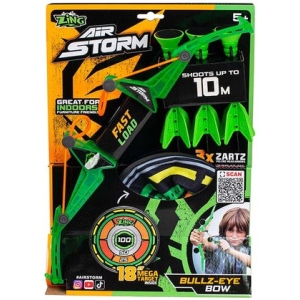 Лук
 Zing з мішенню серії "Air Storm" - BULLZ EYE (зелений, 3 стріли, мішень) (AS200G)