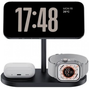 Зарядна док-станція Benks Wireless Charger Base Station W15 3-in-1 Infinity Omni 15W for iPhone 15/14/13/12 series, Apple Watch and Apple AirPods (1276714)