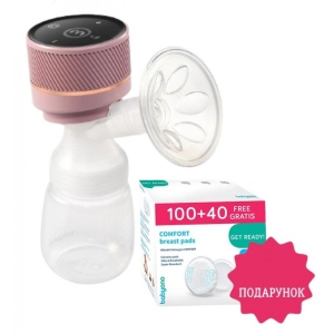 Електричний молоковідсмоктувач BabyOno PICO + Вкладки лактаційні COMFORT, 140шт/уп. у подарунок (1485А)