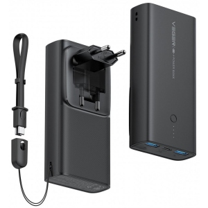Батарея мобільна Veger ACE100 Built-in EU Plug 10000mAh Quick Charge PD20W W1146 (1283126559143)