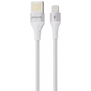Кабель синхронізації даних Proove Double Way Weft Lightning 2.4A 1m White (504940003)
