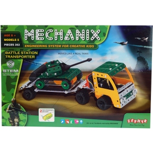 Металевий конструктор ZEPHYR "MECHANIX" Тягач (353 елм. / 5 мод)  (1024)
