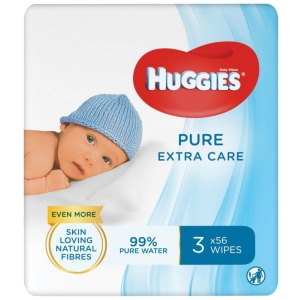 Серветки вологі для дітей Huggies Extra Care 3х56 шт. (5029054222119)