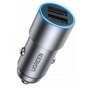 Автомобільний зарядний пристрій UGREEN USB-A Dual 24W QC CD130 (50592)