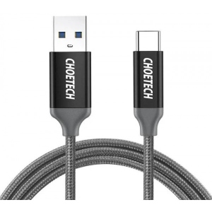 Кабель синхронізації даних Choetech USB3.0 AM-Type-C M, 1m 2.4A (AC0007)