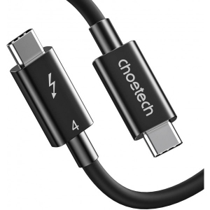 Кабель синхронізації даних Choetech USB4.0 Thunderbolt Type-C M-M, 0,8m 100W 8K HDR (A3010)