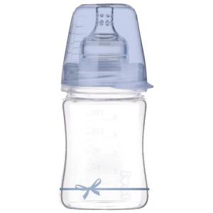 Пляшка для годування Lovi DIAMOND GLASS Baby Shower boy, 150 мл. (74/104boy)
