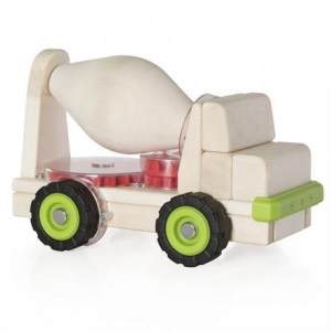 Наземна будівельна техніка Guidecraft Block Science Trucks Бетоновоз дерев'яний 38 см (G7530)