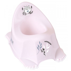 Горщик дитячий Tega Baby Plus baby Маленька лисичка з протиковзною гумою, рожевий (PB-LIS-001-130)