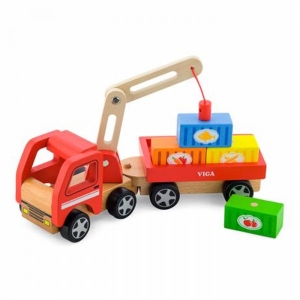 Наземна спецтехніка Viga Toys Автокран (50690)