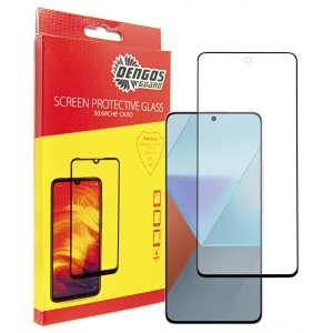 Захисне скло для смартфону DENGOS for Xiaomi Redmi Note 13 5G Black Full Glue (TGFG-328)