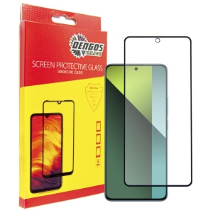 Захисне скло для смартфону DENGOS for Xiaomi Redmi Note 13 Pro 5G Black Full Glue (TGFG-347)