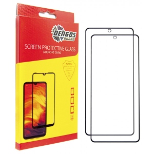 Захисне скло для смартфону DENGOS for Xiaomi Redmi Note 13 4G Black Full Glue (DG-TG2P-15) 2шт