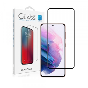 Захисне скло для смартфону ACCLAB Full Glue for Samsung S21 (G991) Black (1283126510519)