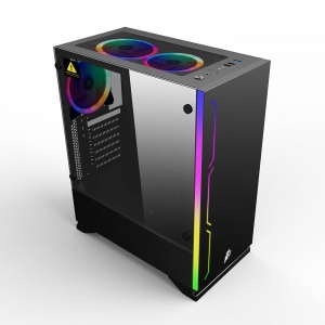 Корпус 1stPlayer B6-3R1-BK Black без БЖ