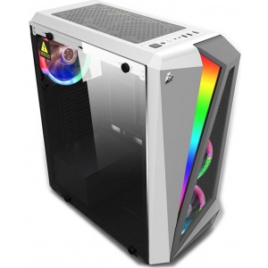 Корпус 1stPlayer R5-R1-WH Color LED White без блока питания