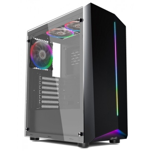Корпус 1stPlayer R6-A-R1 Color LED Black без блока питания