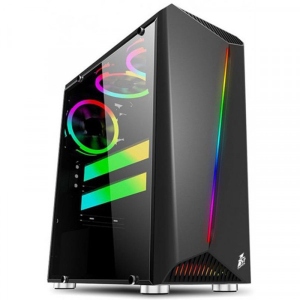Корпус 1stPlayer R3-3R1 Color LED Black без БП