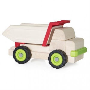 Наземна будівельна техніка Guidecraft Block Science Trucks Самоскид дерев'яний 37 см (G7531)