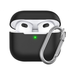 Чохол для навушників KeyBudz for Apple AirPods 3 Elevate Series Keychain Black (AP3_S5_BLK)