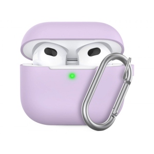 Чохол для навушників KeyBudz for Apple AirPods 3 Elevate Series Keychain Lavender (AP3_S5_LVD)