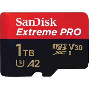 Карта пам'яті SanDisk Extreme Pro microSDXC 1TB UHS-I U3 + SD (SDSQXCD-1T00-GN6MA)