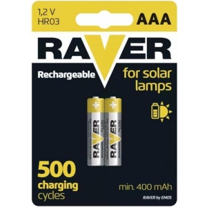 Акумулятор тип AAA Emos Raver Ni-MH AАA/HR03 400mAh BL 2 шт. (B7414)