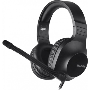 Навушники повнорозмірні дротові Sades SA-721 Spirits Black (sa721bkj)