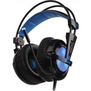 Навушники повнорозмірні дротові Sades SA-904 Lokust Plus Black RGB (sa904bku)