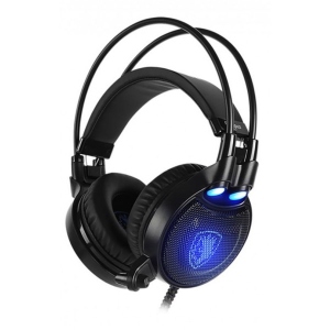 Навушники повнорозмірні дротові Sades SA-912 Octopus Plus Black (sa912bku)
