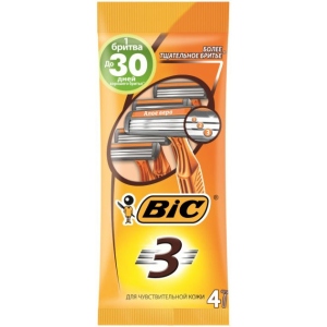 Станок чоловічий одноразовий BIC Sensitive 3 4 шт. (3086126691862)