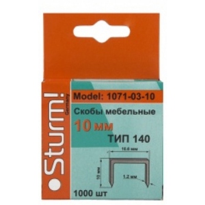 Скоби Sturm 1071-03-10 10 мм тип 140