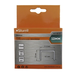 Скоби Sturm 1071-02-12 12 мм тип 53