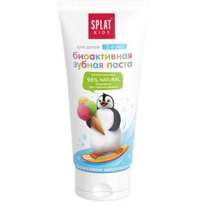 Зубна паста дитяча Splat Kids 2-6 Фруктове морозиво 50 мл (4603014006271) дешево