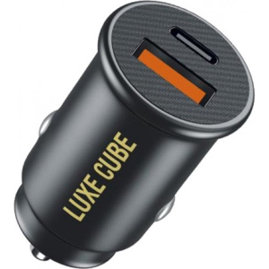 Автомобільний зарядний пристрій Luxe Cube 2USBх3A 20W Black (9988449841235)