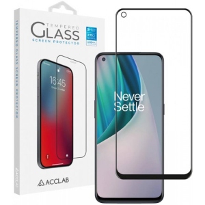 Захисне скло для смартфону ACCLAB Full Glue for OnePlus Nord N10 Black (1283126513565) купити в Києві