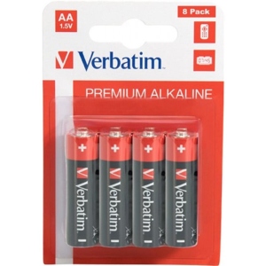 придбати Батарейка тип AA Verbatim Alkaline AA/LR06 BL 8 шт. (49503)
