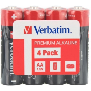 Батарейка тип AA Verbatim Alkaline AA/LR06 4 шт. (49501)