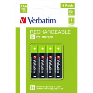 Акумулятор тип AAA Verbatim AAA/HR03 NI-MH 950 mAh BL 4 шт. (49514) інтернет-магазин